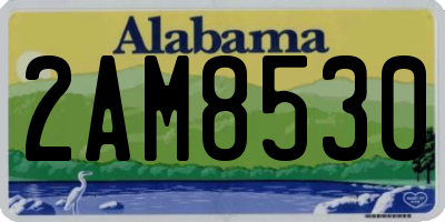 AL license plate 2AM8530