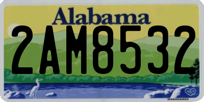 AL license plate 2AM8532