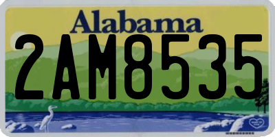 AL license plate 2AM8535