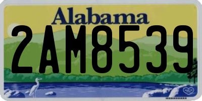 AL license plate 2AM8539