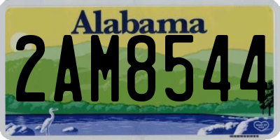 AL license plate 2AM8544