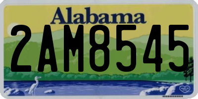 AL license plate 2AM8545