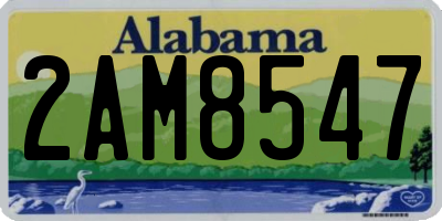 AL license plate 2AM8547