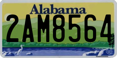 AL license plate 2AM8564