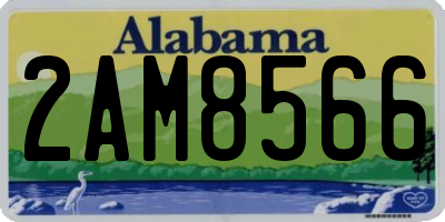 AL license plate 2AM8566