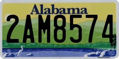AL license plate 2AM8574