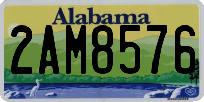 AL license plate 2AM8576