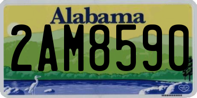 AL license plate 2AM8590