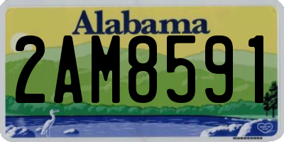 AL license plate 2AM8591
