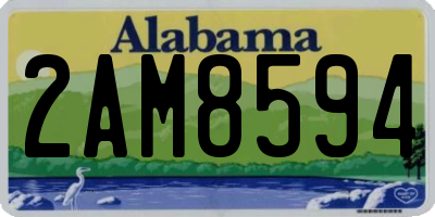 AL license plate 2AM8594