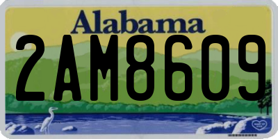 AL license plate 2AM8609