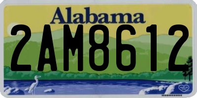 AL license plate 2AM8612
