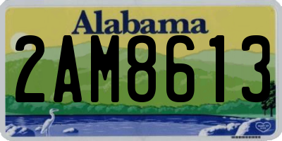 AL license plate 2AM8613