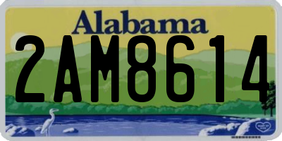 AL license plate 2AM8614