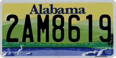 AL license plate 2AM8619
