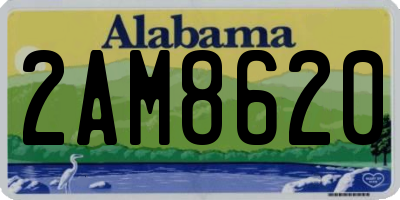 AL license plate 2AM8620