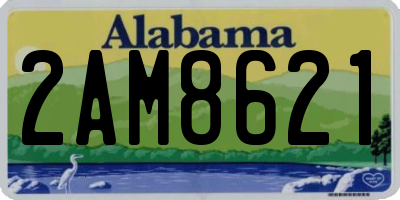 AL license plate 2AM8621