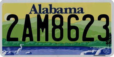 AL license plate 2AM8623