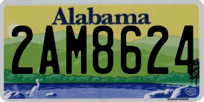 AL license plate 2AM8624
