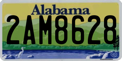 AL license plate 2AM8628
