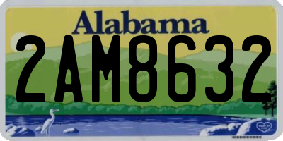 AL license plate 2AM8632