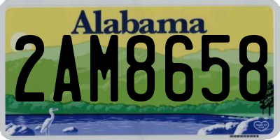 AL license plate 2AM8658