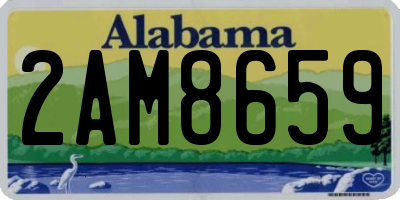 AL license plate 2AM8659