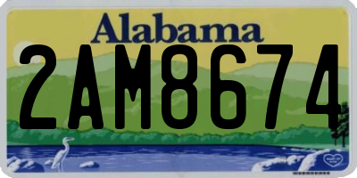 AL license plate 2AM8674