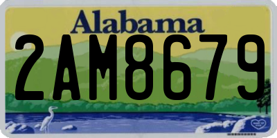 AL license plate 2AM8679