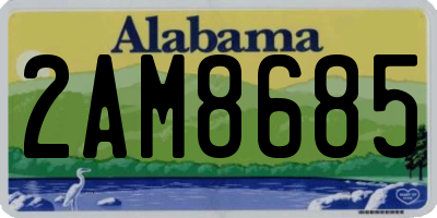 AL license plate 2AM8685