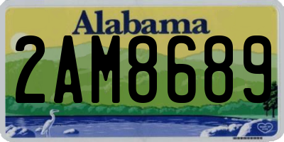 AL license plate 2AM8689
