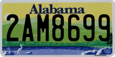 AL license plate 2AM8699