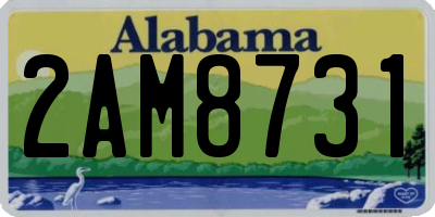 AL license plate 2AM8731