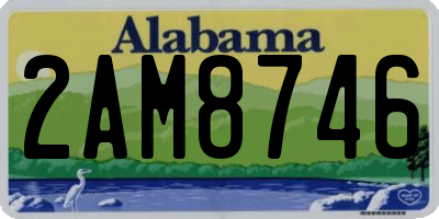 AL license plate 2AM8746