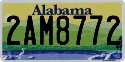 AL license plate 2AM8772