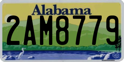 AL license plate 2AM8779