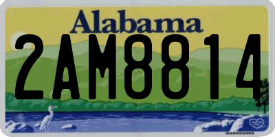 AL license plate 2AM8814