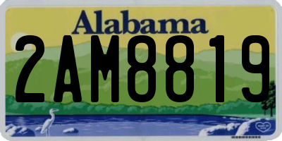 AL license plate 2AM8819