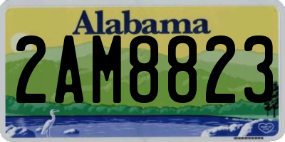 AL license plate 2AM8823