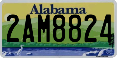 AL license plate 2AM8824