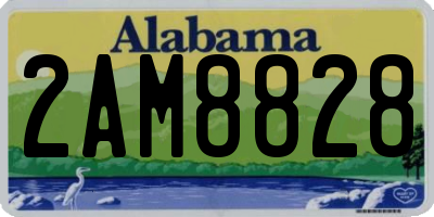 AL license plate 2AM8828