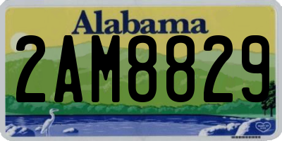 AL license plate 2AM8829