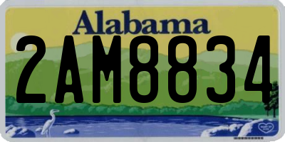 AL license plate 2AM8834