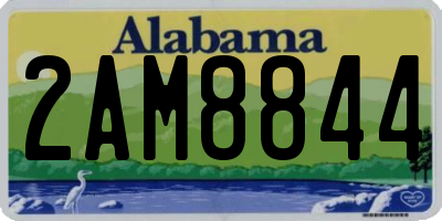 AL license plate 2AM8844