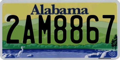 AL license plate 2AM8867
