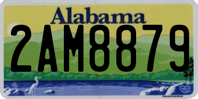 AL license plate 2AM8879