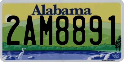 AL license plate 2AM8891
