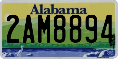 AL license plate 2AM8894