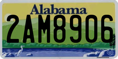 AL license plate 2AM8906
