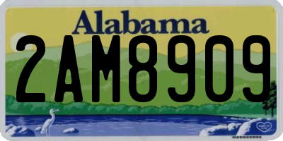 AL license plate 2AM8909